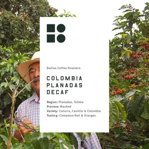 Bailies Coffee | Decaf | Colombia Planadas Tolima | Washed | 250g